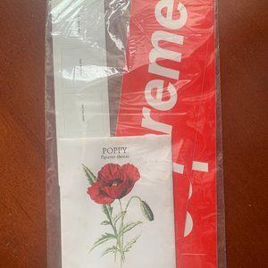 NEW Supreme SS18 Sticker Pack: SEALED Poppy Seeds, Fxxx The World, Logo, decals